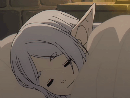 frieren sleepy